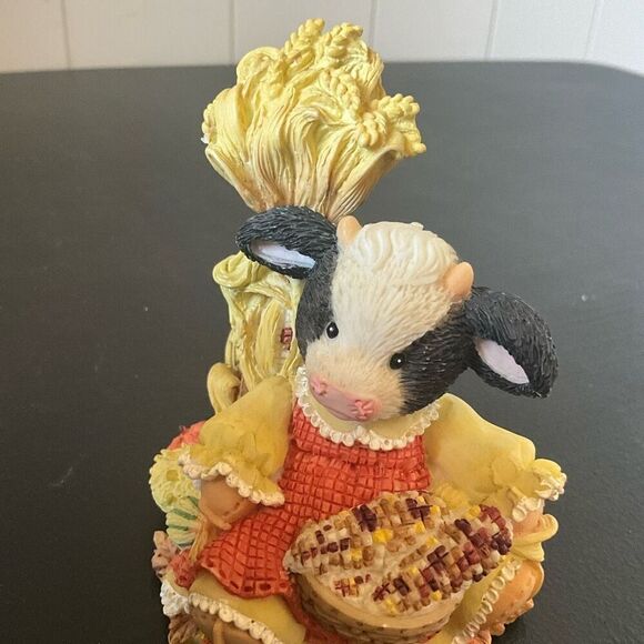 1995 Marys Moo Moos Cow Collectible Figurine The Cows In The Corn 142840 - Picture 7 of 8